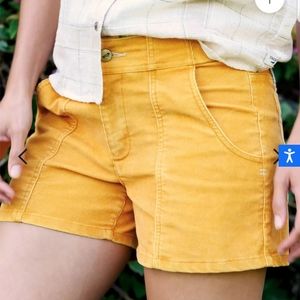 Toad & Co Women's Coster Cord Shorts Tan Mustard